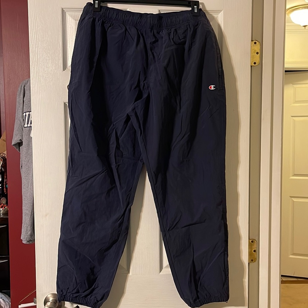 Men’s XL Champion Navy Blue, Nylon Joggers